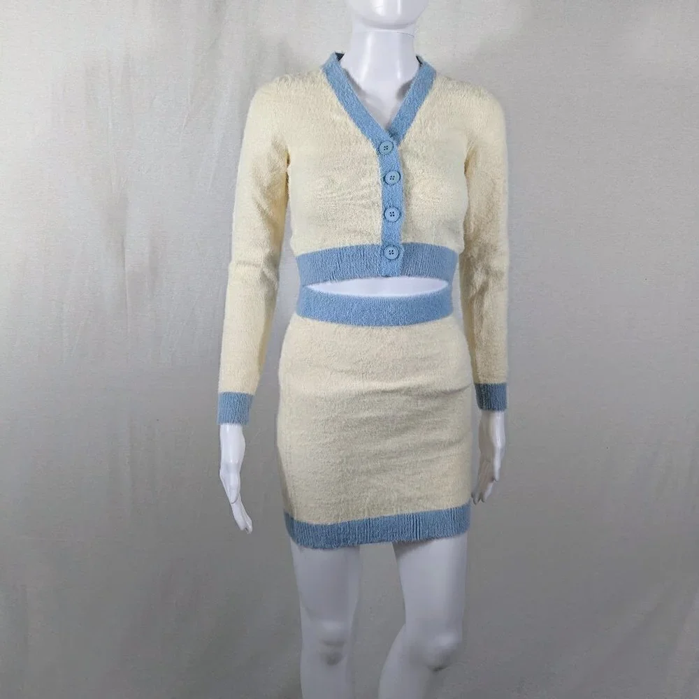 Cider Super Soft Sweater and Skirt Set